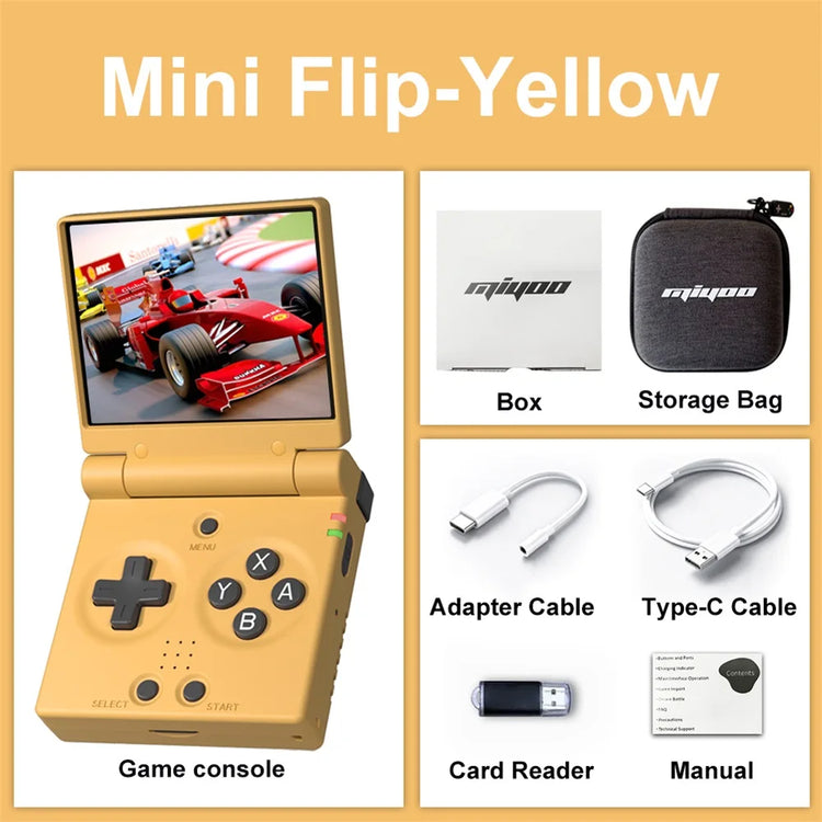 MIYOO Mini Flip Retro Handheld Console – 2.8″ IPS, Linux & Wi-Fi