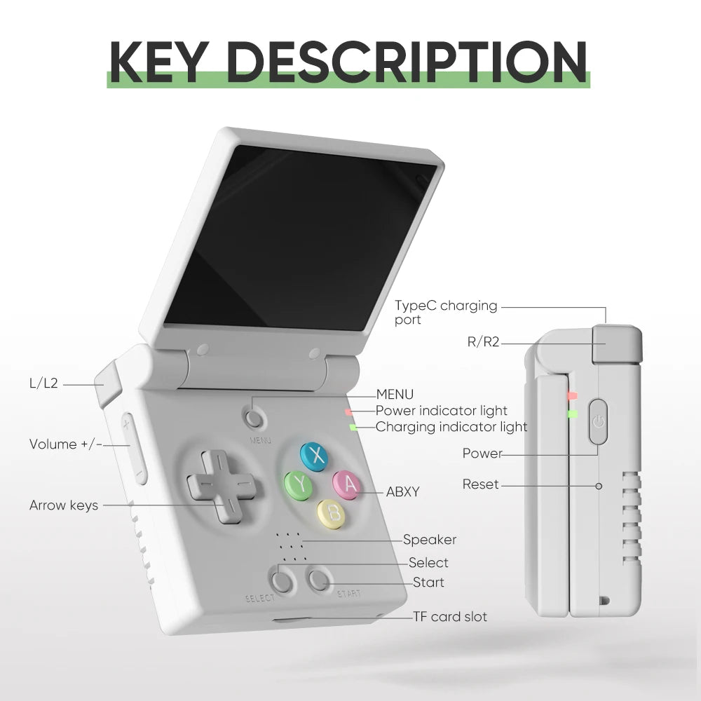 MIYOO Mini Flip Retro Handheld Console – 2.8″ IPS, Linux & Wi-Fi
