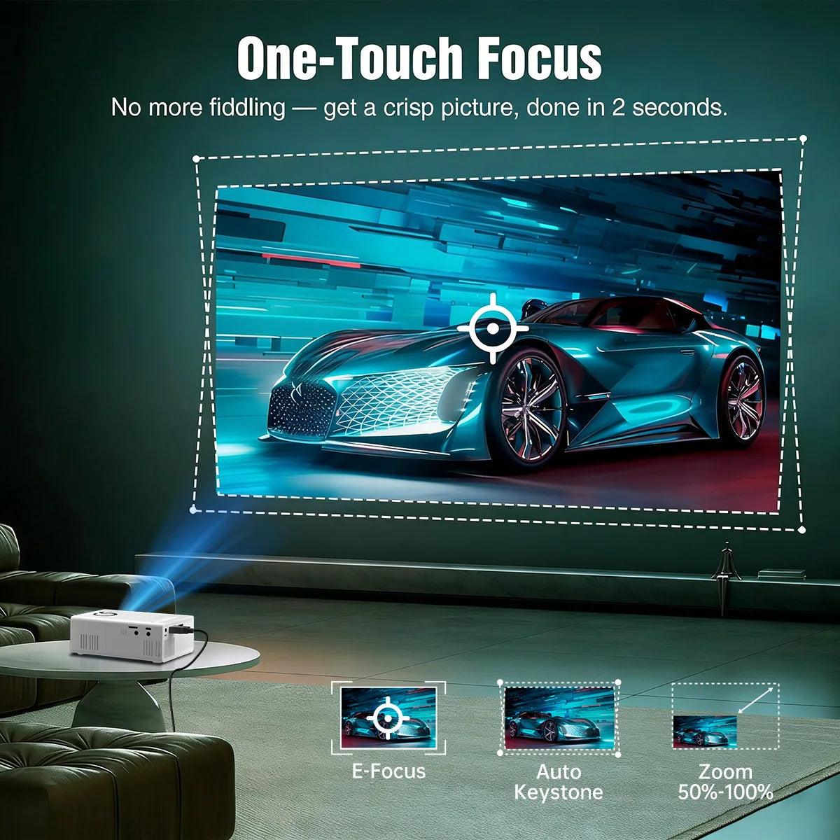 Portable HD LCD Projector