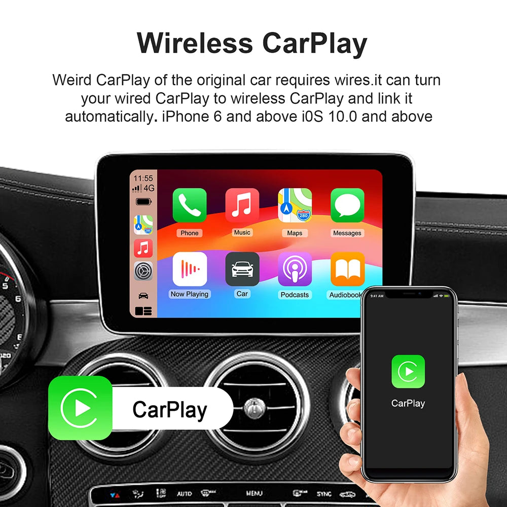 Android 13 Wireless CarPlay AI Box