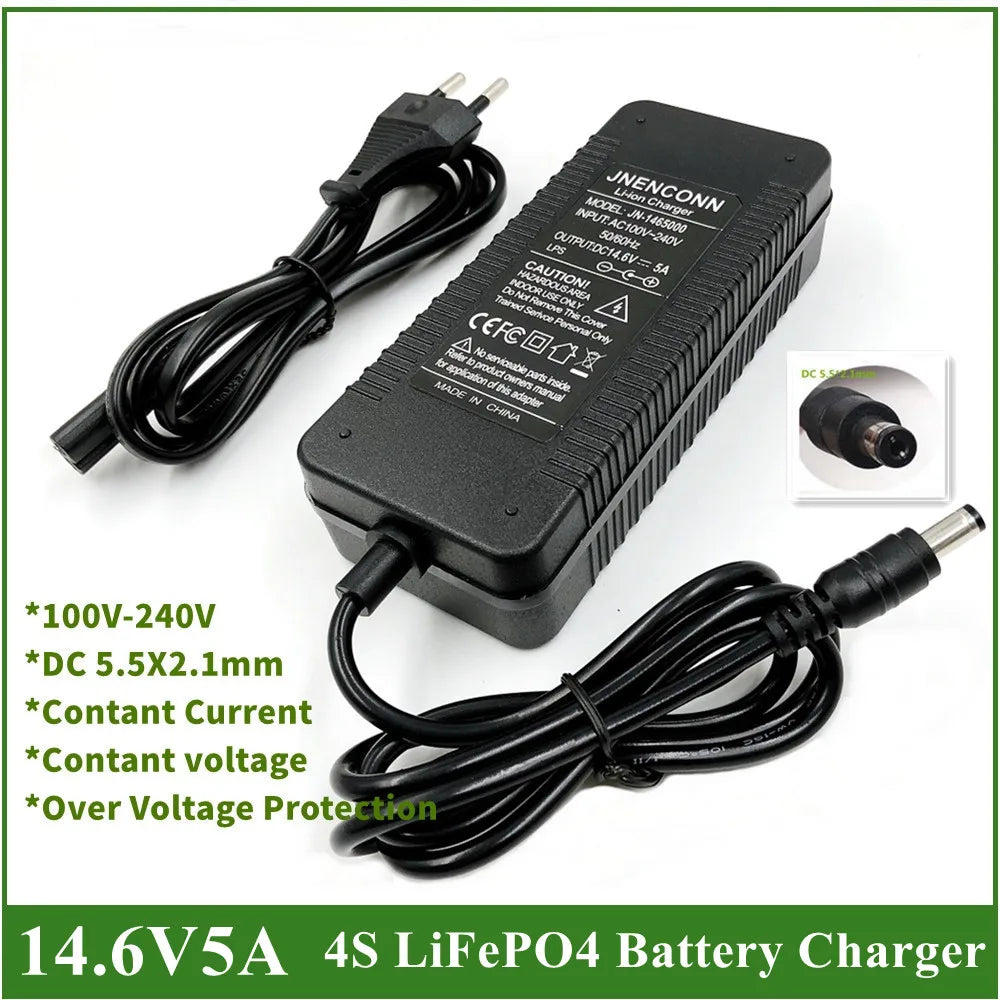 14.6V 5A LiFePO4 Battery Charger