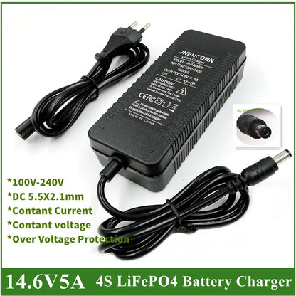 14.6V 5A LiFePO4 Battery Charger
