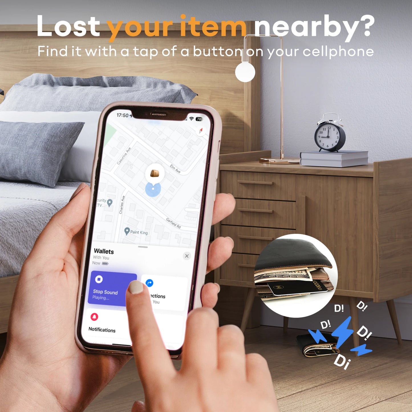 Smart Bluetooth GPS Tracker Compatible with Find My App - Anti-Loss Reminder Device for Children, Wallets, Keys, and Vehicles