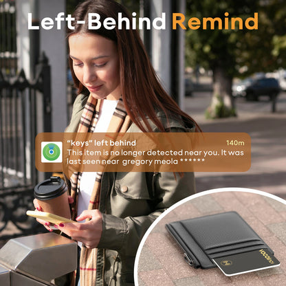 Smart Bluetooth GPS Tracker Compatible with Find My App - Anti-Loss Reminder Device for Children, Wallets, Keys, and Vehicles