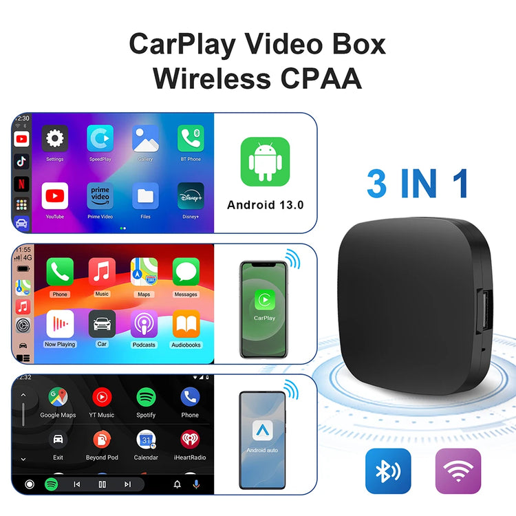Android 13 Wireless CarPlay AI Box