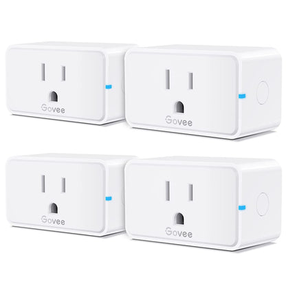 Smart Plug 15A - 4 Pack WiFi and Bluetooth Outlets Compatible with Alexa and Google Assistant, Remote Control via Home App, Multiple Timer Support, No Hub Required, ETL & FCC Certified
