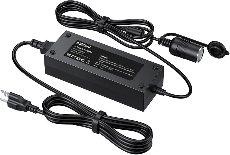 120W AC-to-12V DC Car Power Adapter