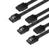 3-Pack 18″ SATA III 6Gbps Cables – Black