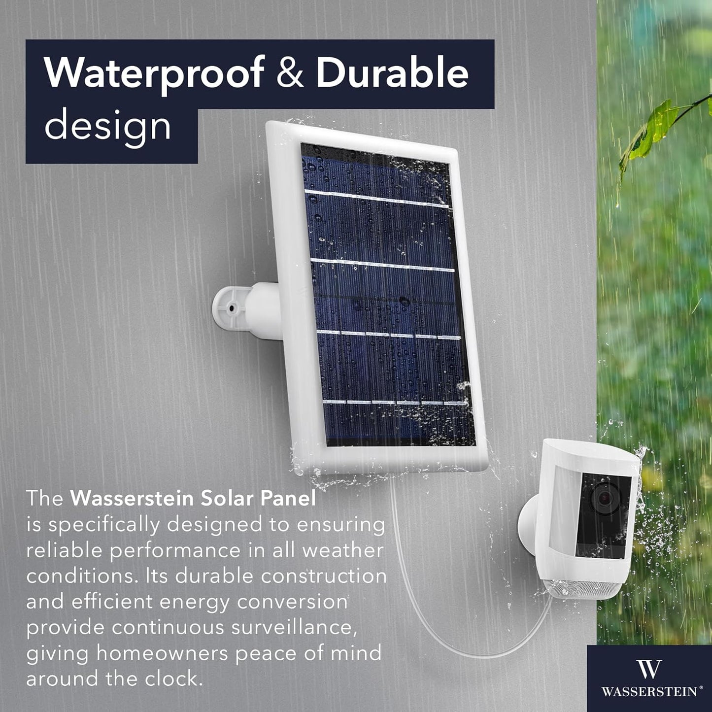 Solar Panel for Ring Cameras (3-Pack, White)
