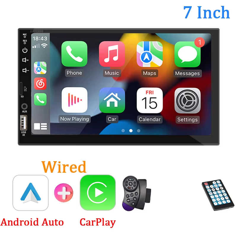 7" CarPlay Android Auto Touch Screen Car Radio