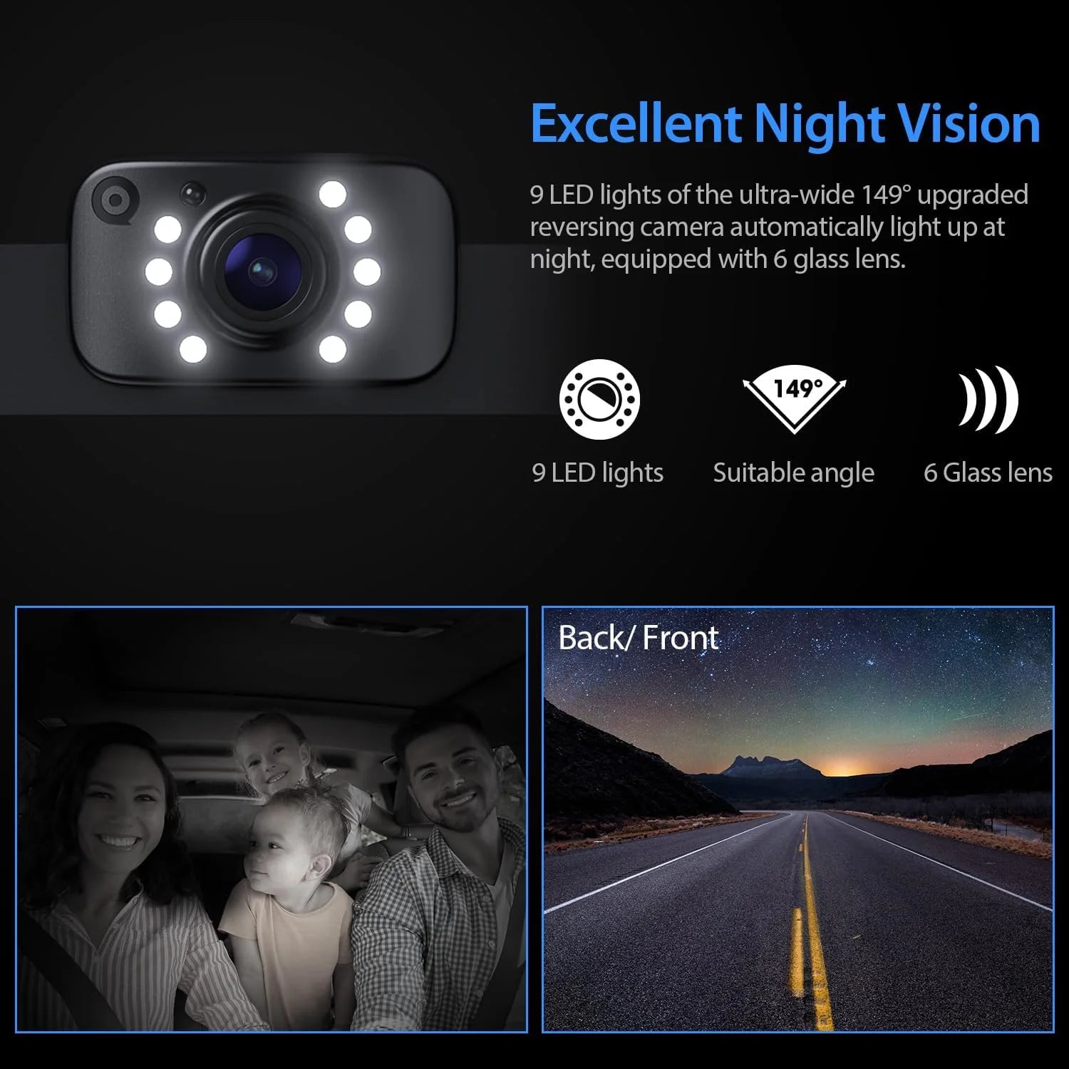 7" 1080P Wired Backup Camera System