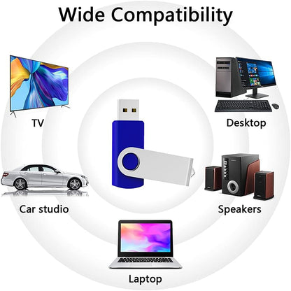 10-Pack 64GB USB 2.0 Flash Drives