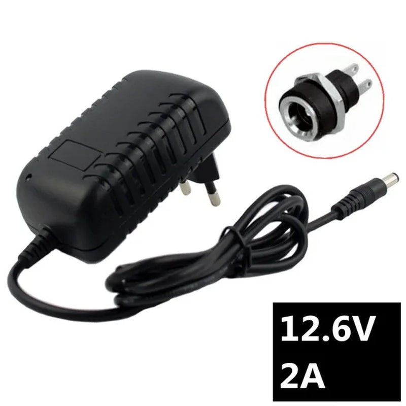 12.6V 2A Smart Charger for 3S 18650 Li-ion Battery Pack