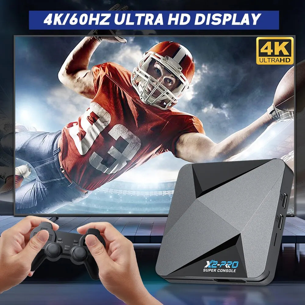 X2 Pro Retro Gaming Console – 37,000+ Games, 4K & 2 Gamepads