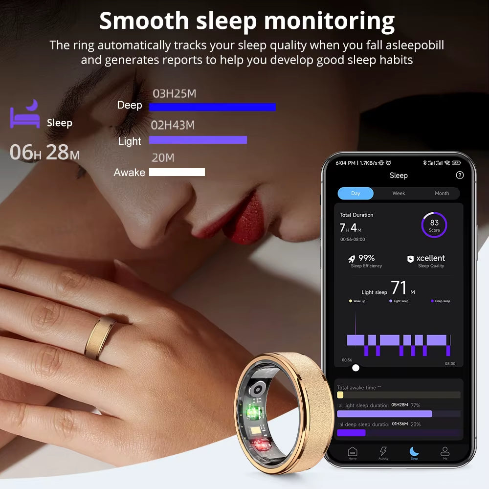 R10 Smart Ring – Health & Sleep Monitor (5ATM Waterproof)