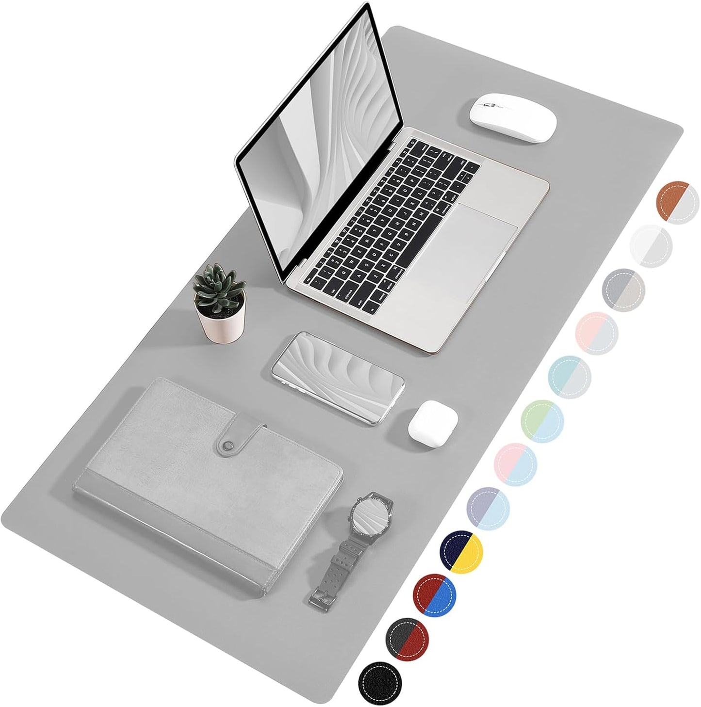 Premium Dual-Sided Leather Desk Pad – Waterproof Office Desk Mat for Keyboard & Mouse