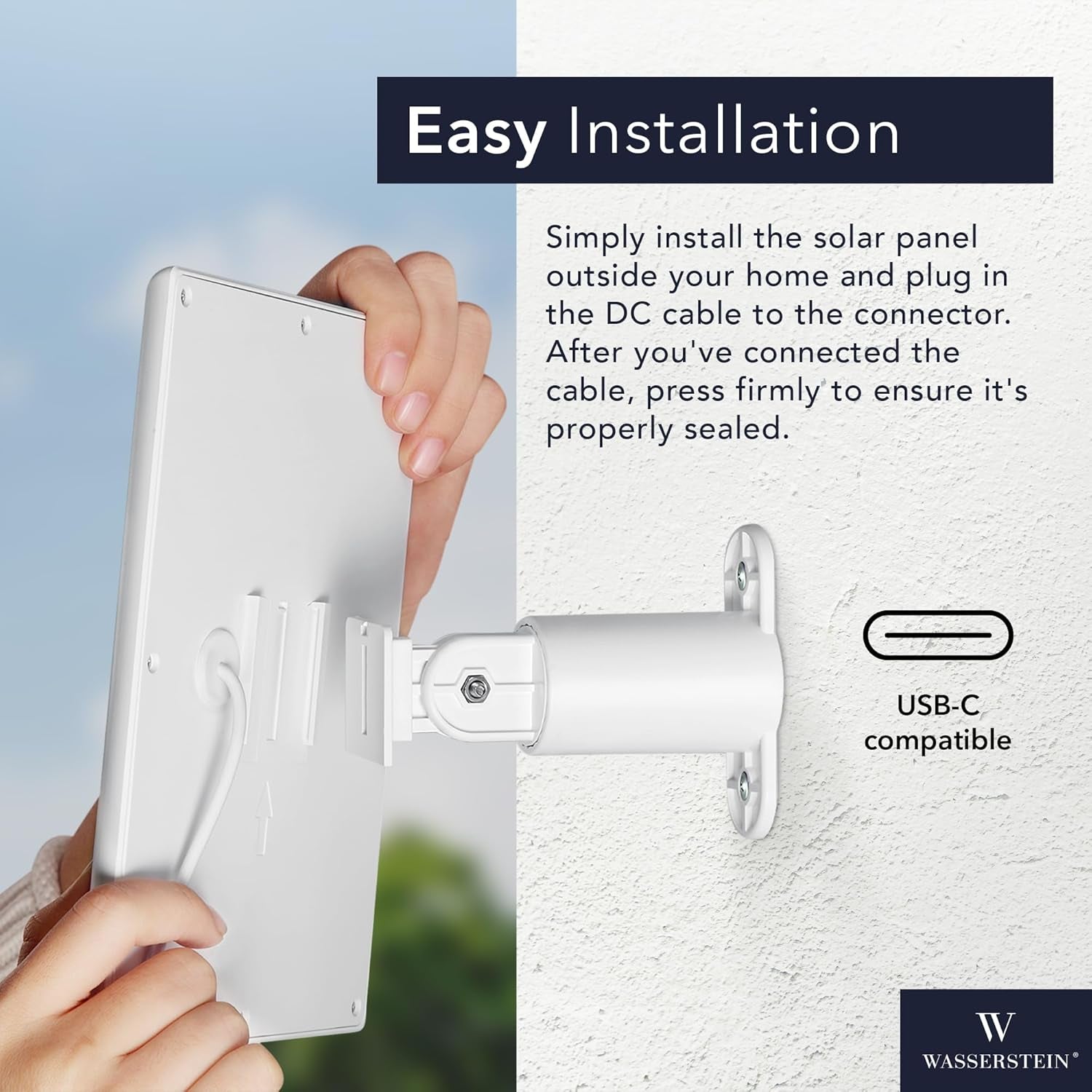 Solar Panel for Ring Cameras (3-Pack, White)