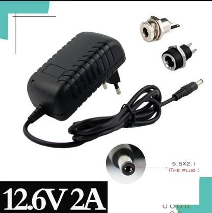 12.6V 2A Smart Charger for 3S 18650 Li-ion Battery Pack