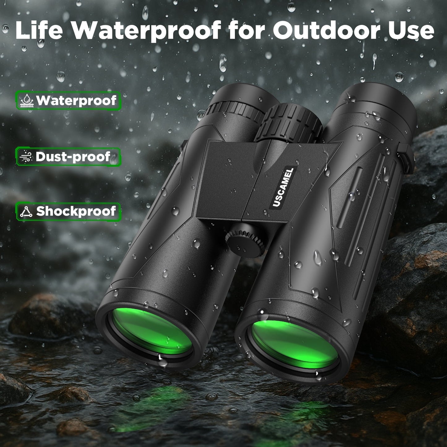 12x42 HD Waterproof Binoculars