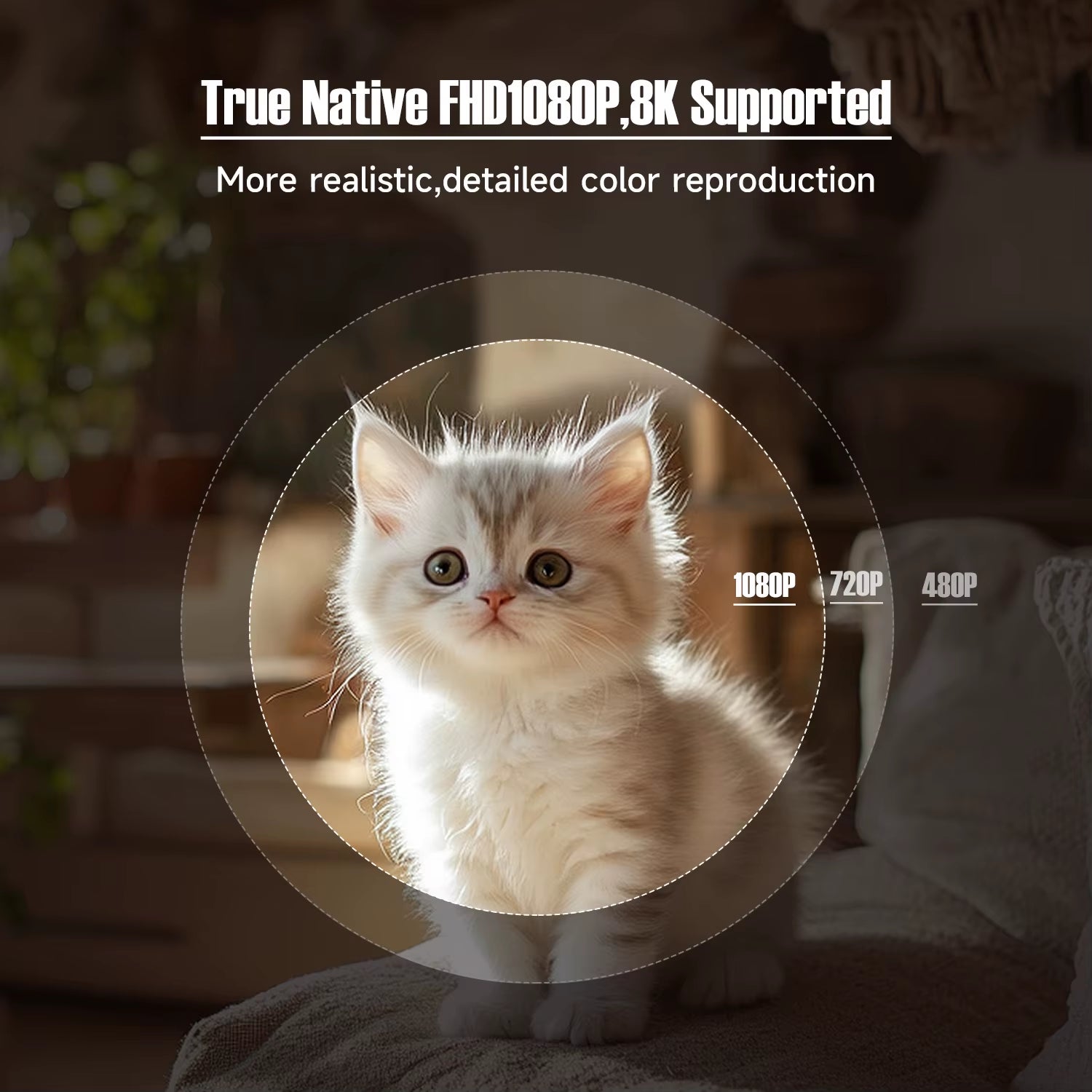 L018 Native 1080P Smart Projector – 650 ANSI