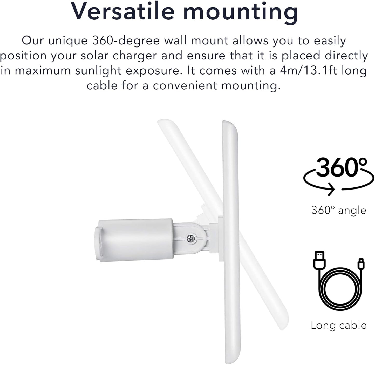 Solar Panel for Ring Cameras (3-Pack, White)