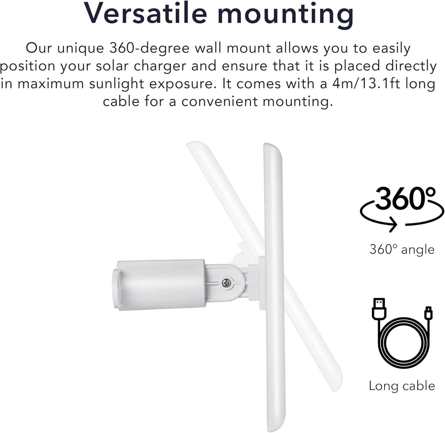 Solar Panel for Ring Cameras (3-Pack, White)