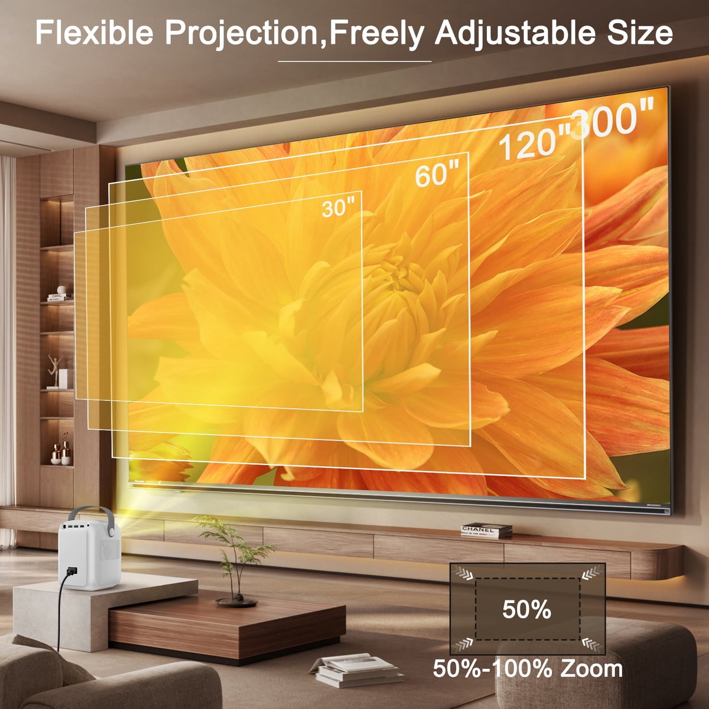 Smart WiFi & Bluetooth HD Projector