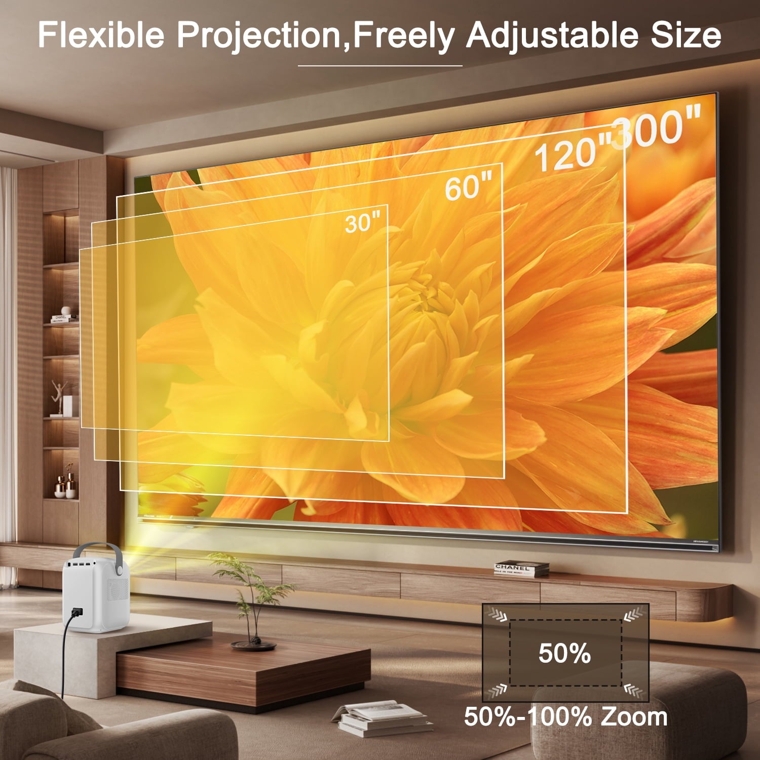 Smart WiFi & Bluetooth HD Projector