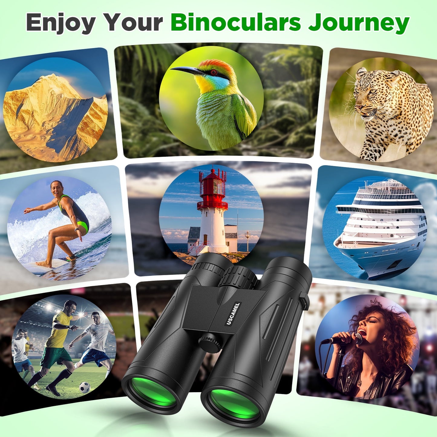 12x42 HD Waterproof Binoculars