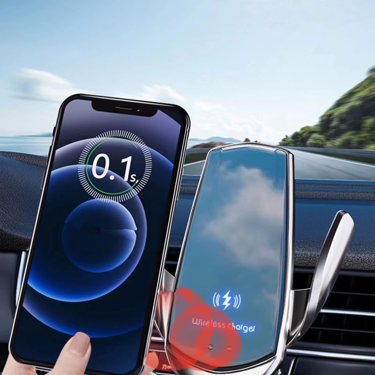 15W Wireless Car Charger Mount