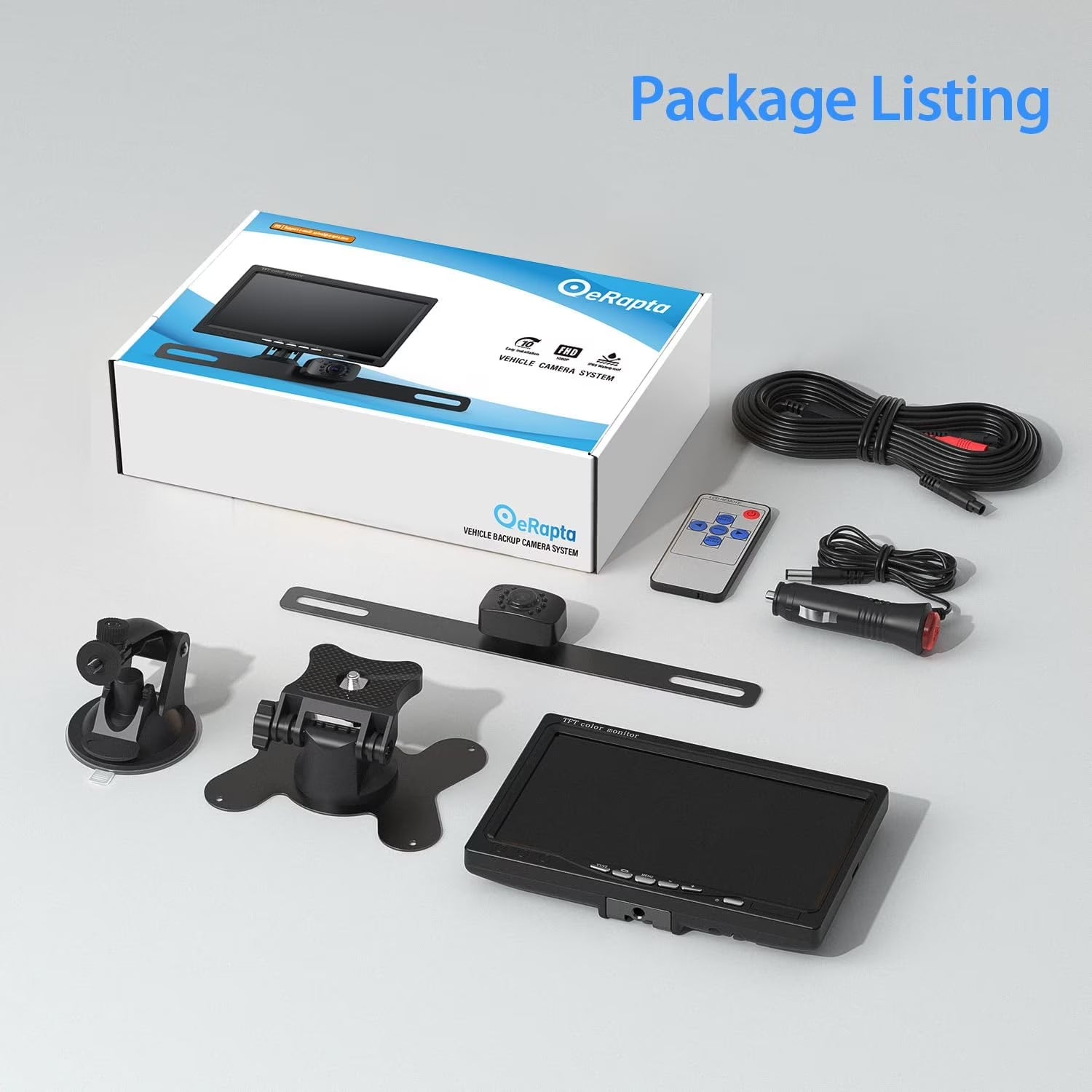 7" 1080P Wired Backup Camera System