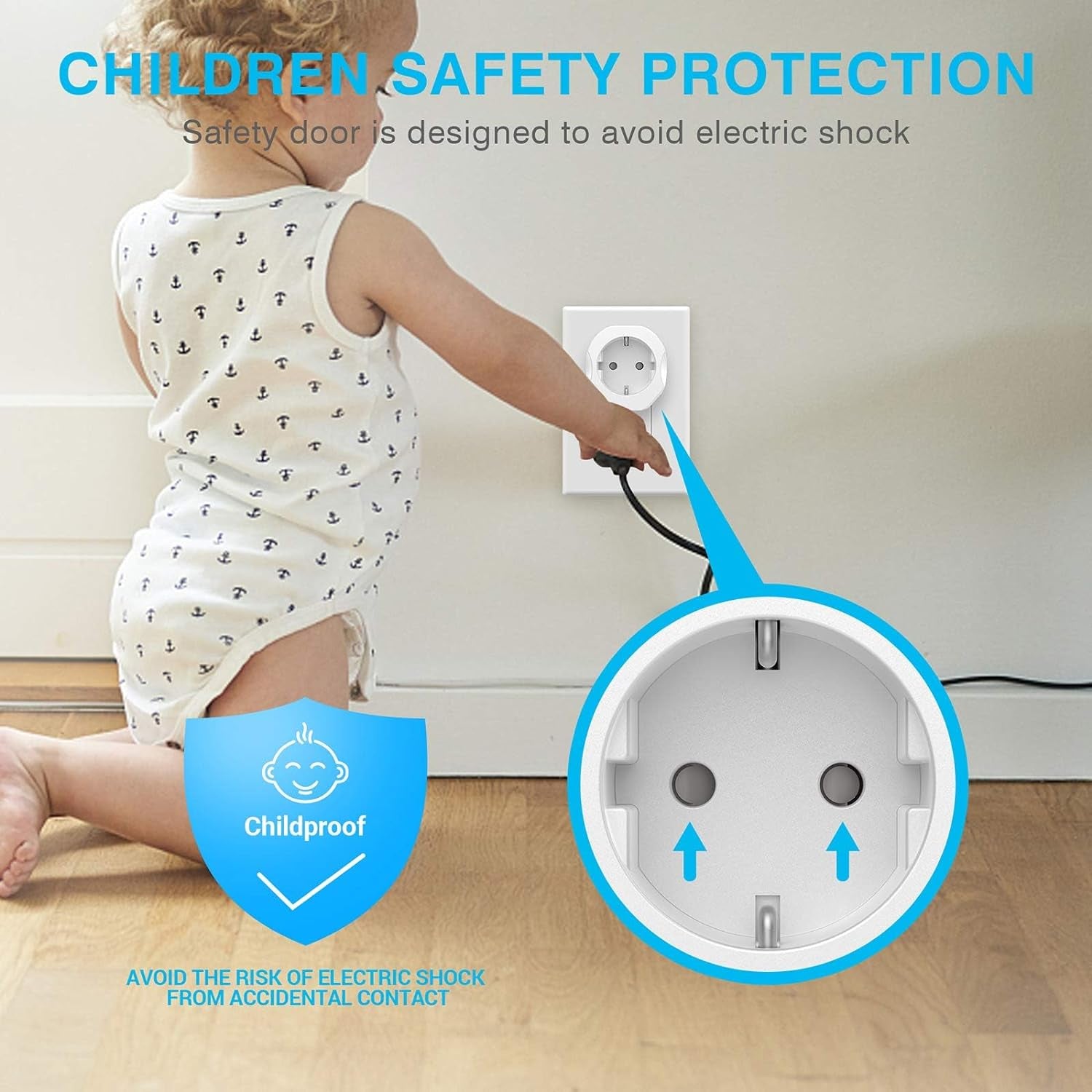 European to US Travel Plug Adapter | Type C/E/F to USA, Grounded